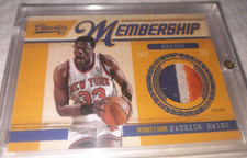 2010-11 Panini Classics Membership Materials Prime /49 Patrick Ewing patch