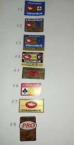 Decals stickers tubes Columbus by Gilco MS Design , 19 options on your choice - Picture 1 of 38