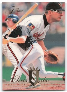 1994 Fleer Flair #9 Chris Sabo Baltimore Orioles 2AC