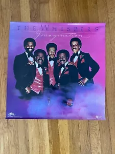 Póster promocional original de The Whispers Imagination 1980 22x22 R&B Soul Never Hung - Imagen 1 de 6