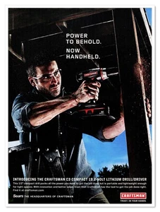 Craftsman C3 Compact Drill Power to Behold 2009 ganzseitige Druckzeitschrift Anzeige - Bild 1 von 4