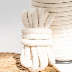 mahina Garn 12mm geflochten Natur für Regenbogen - Picture 1 of 6