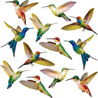 Window Clings anti Collision Stickers Decor Bird for Sliding Glass Doors 18 Pack