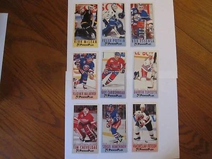 Fleer PowerPlay Hockey Card Lot (9) 1993/94 Fetisov, Potvin, Turcotte - Picture 1 of 8