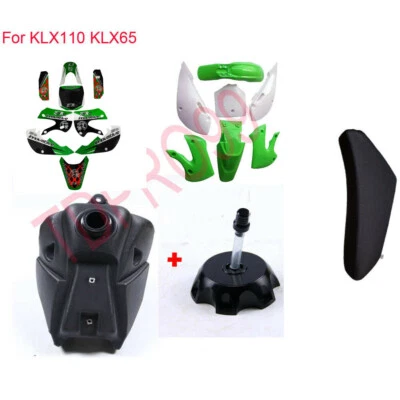 Pegatinas de plástico y tanque de gasolina para KAWASAKI SUZUKI DRZ110 RM65 KX65 PIT DIRT BIKE Foto 1 de 4