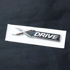 1x Chrome XDRIVE Silver Plastic Badge Sticker Emblem Decal Turbo Engine GT Power - Foto 1 di 19