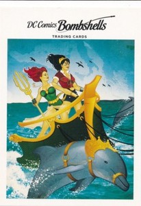 H2 WONDER WOMAN MERA 2017 Cryptozoic DC Comics Bombshells COVERS card