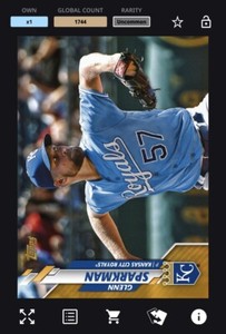 [DIGITAL CARD] Topps Bunt - Glenn Sparkman Physical Base Series 1 Gold Uncommon