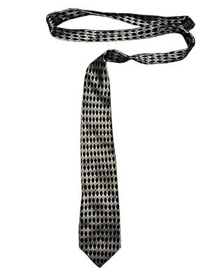 Corbata de seda geométrica multicolor Kilburne & Finch - 61L 4W Foto 1 de 4