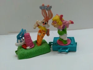 1994 Warner Bros Rolling Toy Piggy Kermit Bugs Vintage - Picture 1 of 5