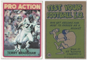 1972 Topps Terry Bradshaw In Action || VG || **JUNK-AUCTION** - Picture 1 of 1