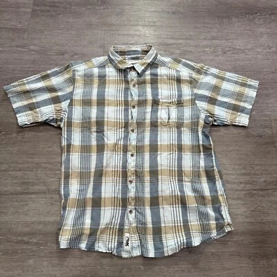 Mountain Khakis Shirt Mens Large Plaid Button Up Short Sleeve Outdoor Cotton - Image 1 of 4