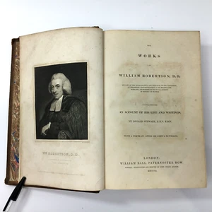 SIGNED EDMUND MOUBRAY LYONS Works of William Robertson by Dugald Stewart - Picture 1 of 20