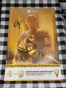 Keegan Kolsar signiert Vegas Golden Knights Spieltag Poster Stanley Cup Champion - Bild 1 von 1
