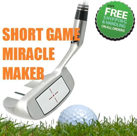#1 CHIPPER UTILITY SQUARE WEDGE - Eliminates Fat & Thin Chip Strikes Golf Club - Image 1 of 1