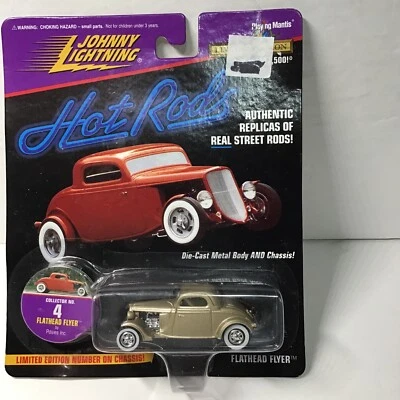 Johnny Lightning, Hot Rods, Ford Flathead Flyer, escala 1/64 Foto 1 de 4