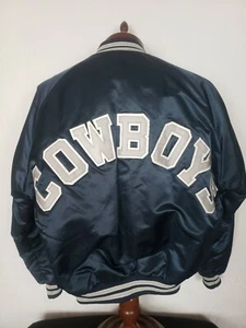 🔥🚨Vintage Chalk Line XL Dallas Cowboys Starter Style Spellout Rare Jacket EUC! - Picture 1 of 11