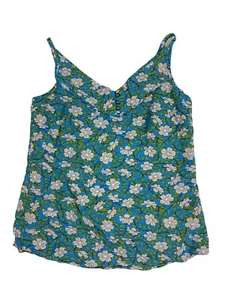Cabi womens size Small Tank Top Blue Floral e3 - Picture 1 of 4