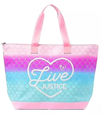 Bolso de Mano Justice Live Rosa Ombre Sirena ~ Nuevo con Etiquetas Foto 1 de 3