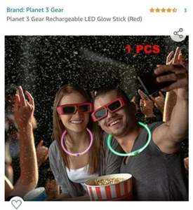 Recharheable Led Glowstick Blue - Picture 1 of 3