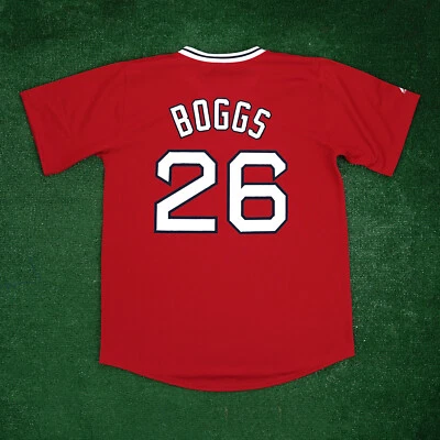 Camiseta deportiva para hombre Wade Boggs Boston Red Sox Red Throwback Cooperstown  Foto 1 de 4