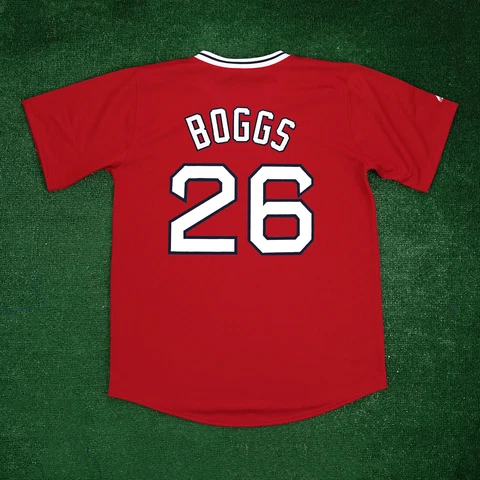 Wade Boggs Boston Red Sox Red Throwback Cooperstown Men's Jersey Cover
