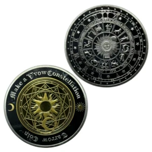 Tarot Wishing Sun Double Color Coin Constellation Commemorative Coin - Picture 1 of 9
