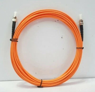 GE ST-ST SIMPLEX 62.5/125 FIBRE OPTIC CABLE ST 6.85M ORANGE - Image 1 of 4