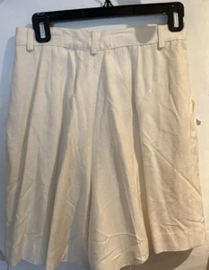 Henri Bendel White Silk Shorts size Medium 8-10 Fully Lined Original Owner - Picture 1 of 12