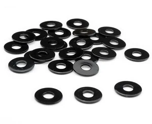 Washers M6 M8 Stainless Steel V2A din 9021 Extra Wide Stainless Black Gloss - Picture 1 of 3