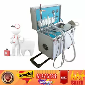 Unità di erogazione dentale portatile con compressore aria kit manipolo 4 fori aspirazione - Foto 1 di 23