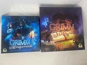 GRIMM Forest Board Game Druid City Games Eisner Fairy Tale + GRIMM Masquerade - Picture 1 of 7