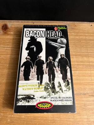 RARE 2001 TROMA TEAM VIDEO "BACON HEAD" VHS DE-COLORIZED B&W RAY MAHONEY - Image 1 of 4