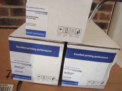 3) BRTN760-2 PK Toner Cartridges Replacement for Brother Printers - Blk- NEW - Image 1 of 2