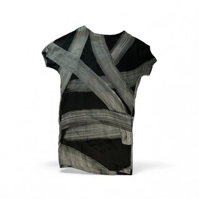 Vestido Camisa Estampado Pincelada Stella McCartney Negro/Gris Talla 38 (XS) Bolsillos Z Foto 1 de 3