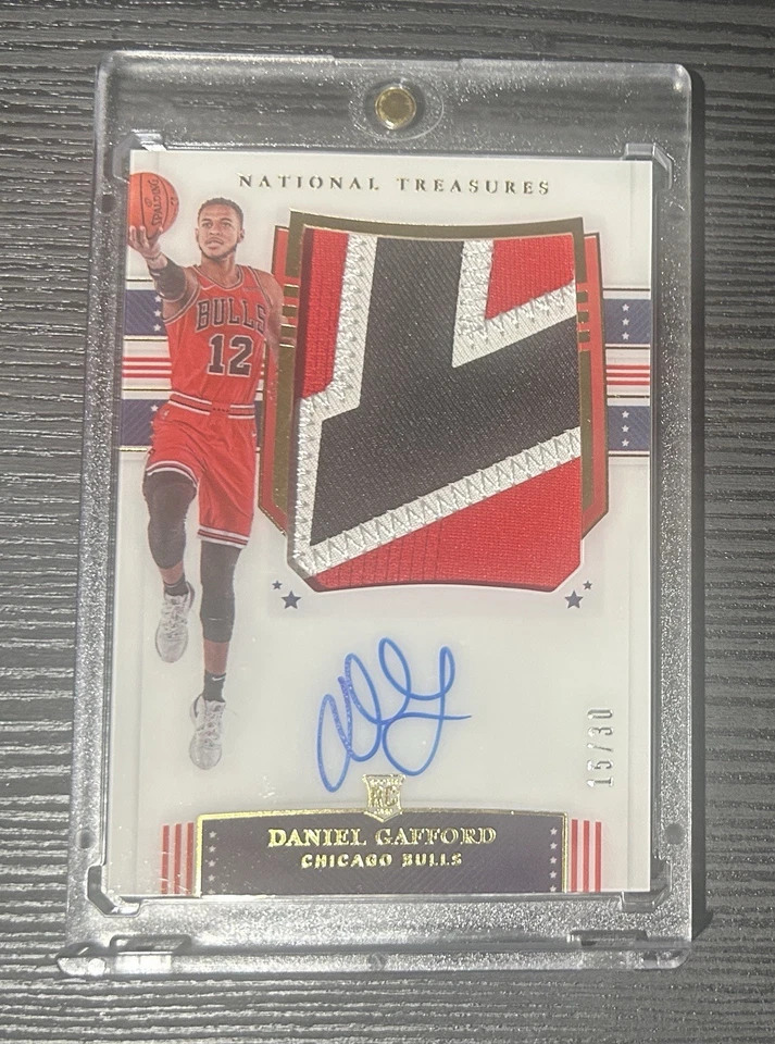 2019 Panini National Treasures Daniel Gafford Stars And Stripes RPA /30 - Image 1 of 2