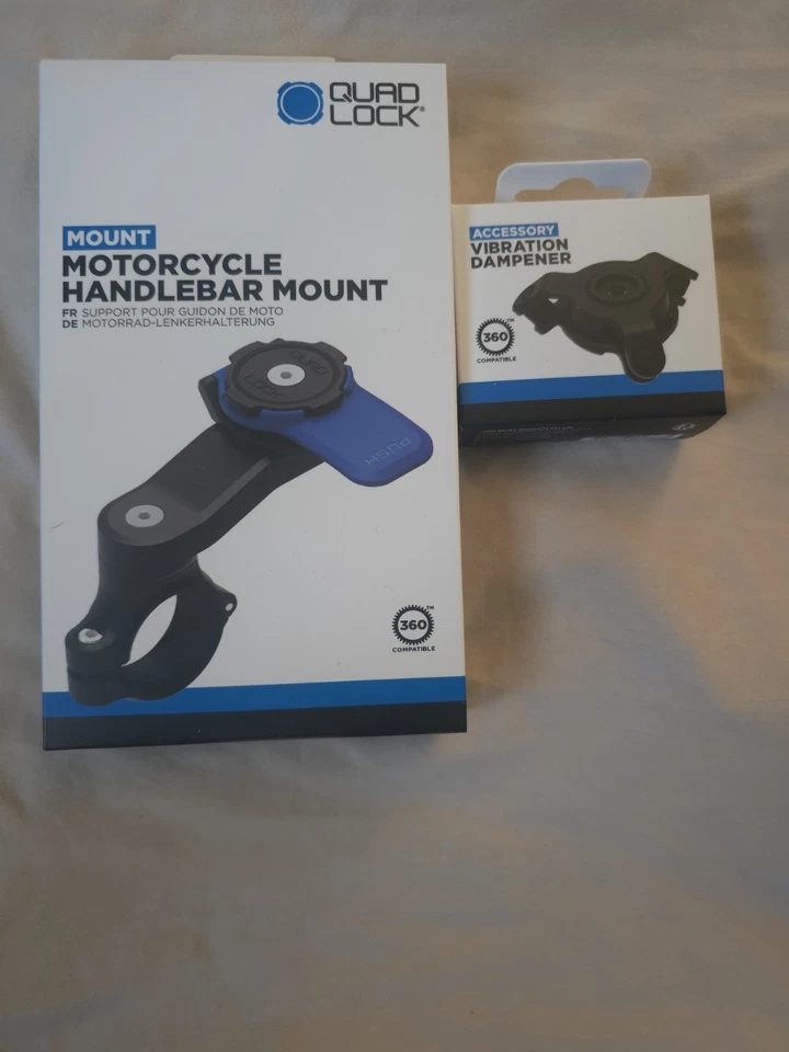Quad Lock Motorcycle Handlebar Mount and Vibration Dampener ###2 free gifts ### - Image 1 of 3