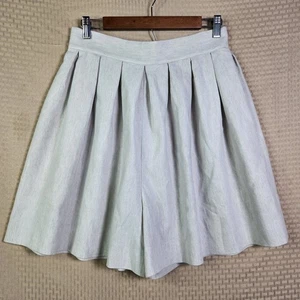 Rebecca Taylor Linen Suiting Shorts 8 NWT Rye Tan Pockets Office Preppy Neutral - Picture 1 of 20