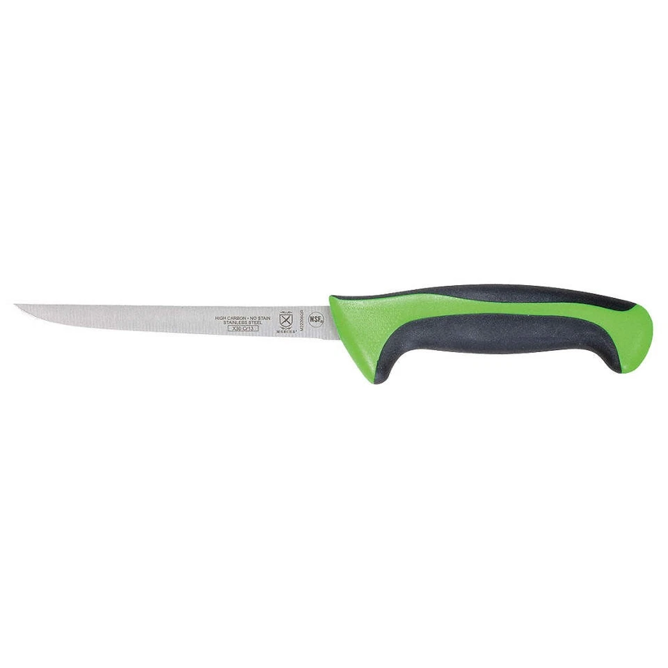 Cuchillo deshuesador MERCER CUTLERY M22206GR, hoja de 6 pulgadas, mango verde 12E719 Foto 1 de 1