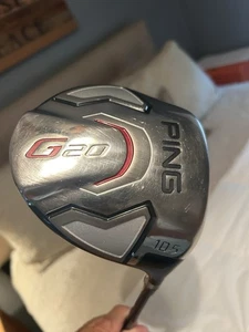 Ping G20 Driver 10.5 Driver / Tour AD YSQ 65g Reg Flex Shaft/ With Headcover - Picture 1 of 7