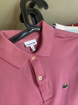 Lacoste Polo Bright Pink Junior Aged 16, Excellent Condition - Image 1 of 4