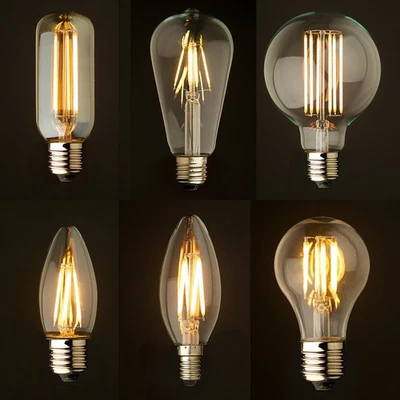 E14 E27 Vintage Filament LED Edison Bulb Decorative Industrial Light Dimmable - Image 1 of 2