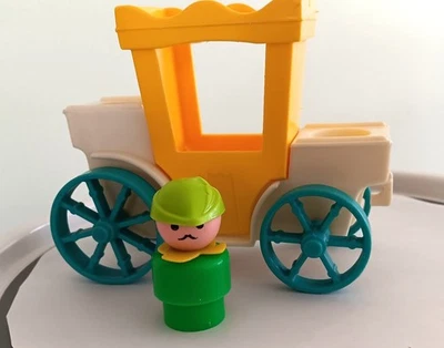 Carro castillo Fisher Price 1974 vintage + leñador #993 Foto 1 de 4