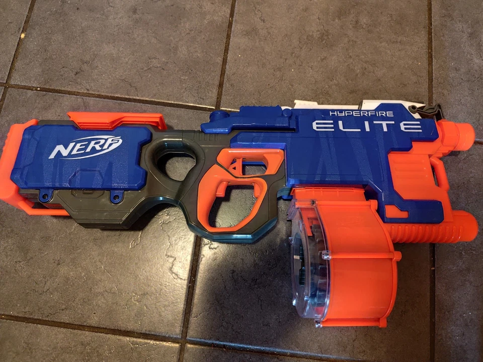 Nerf N-Strike Elite Hyperfire mit Trommelmagazin, geprüft - Bild 1 von 1