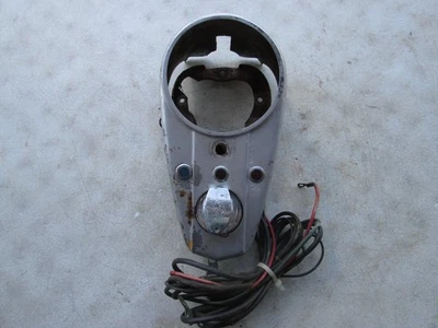 Harley-Davidson 3 Light Dash Base w/Cover Panhead Shovelhead 1962-1967 OEM - Image 1 of 4