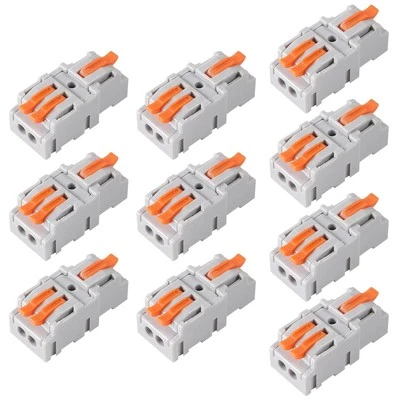 BRAND: AITRIP 10PCS Mini Electrical Wire Connectors,1 in 2 Out DIY 10Pcs 1 2 out