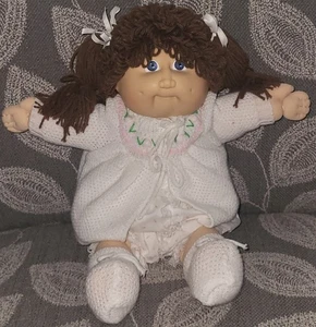 Original OAA Cabbage Patch Kids CPK Baby Doll Clothes Knit Outfit Booties - Picture 1 of 9