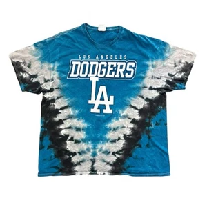 MLB Los Angeles Dodgers Blue Tie Dye Shirt Men's Size 2XL Vintage Genuine MLB - Picture 1 of 12