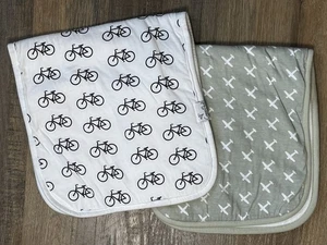 Copper Pearl Premium Burp Cloths Set of 2 - Picture 1 of 4