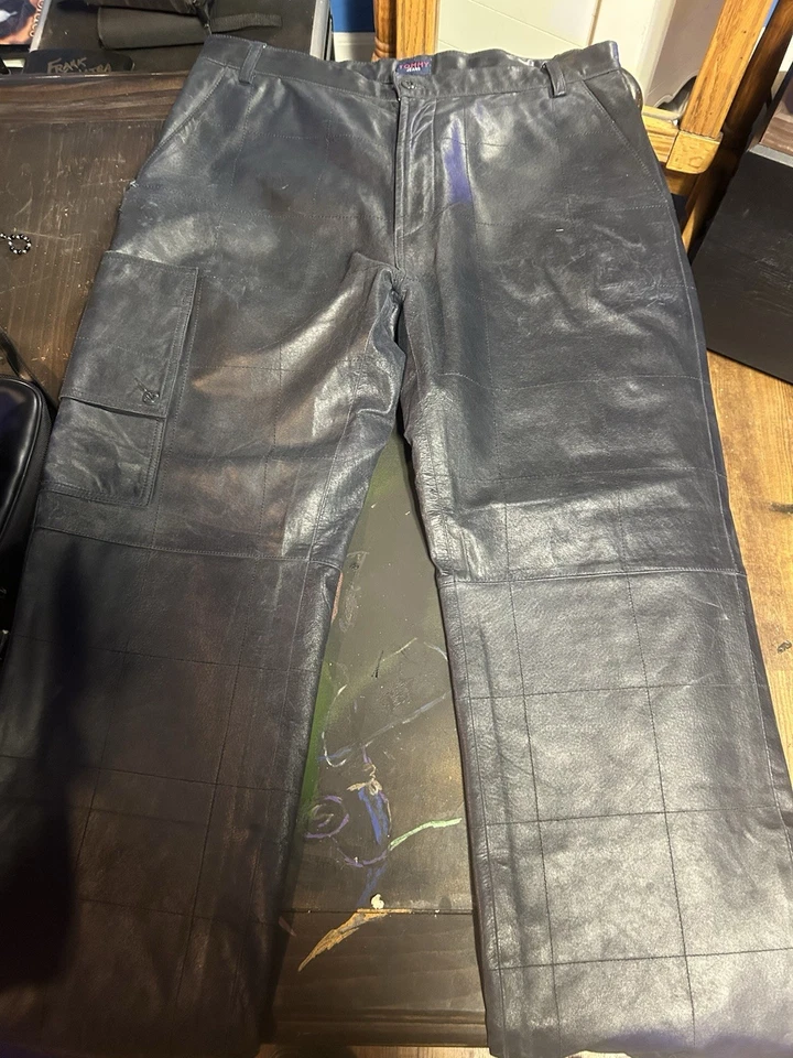 Calça de couro masculina 38 Tommy Jeans Hilfiger - Imagem 1 de 4